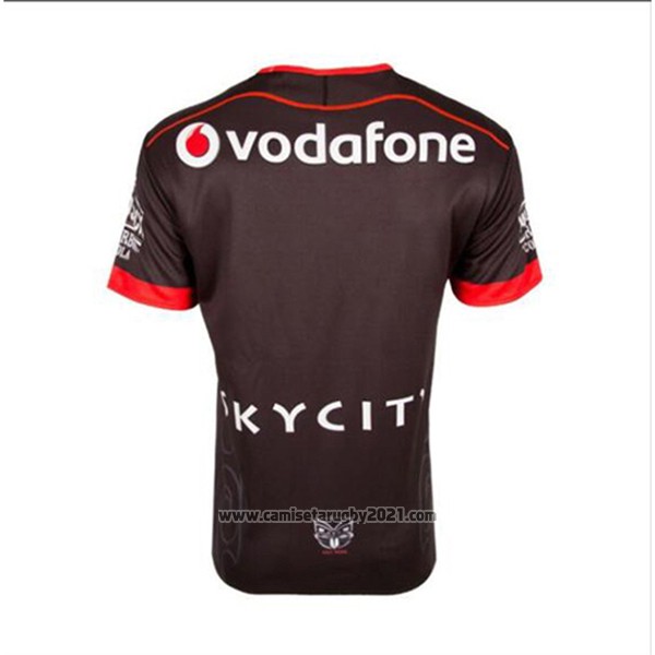 Camiseta Nueva Zelandia Warriors Rugby 2017 Local Negro